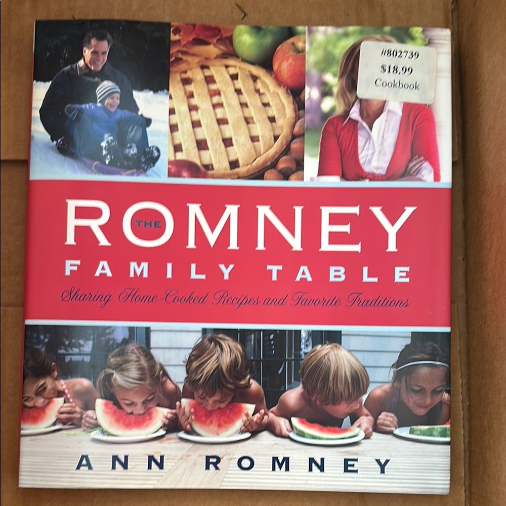 The Romney Family Table Cookbook - Red Cover